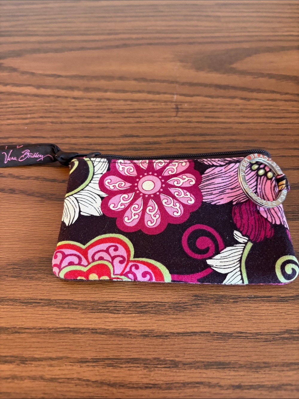 Vera Bradley Mod Pink Floral Coin/ID Purse